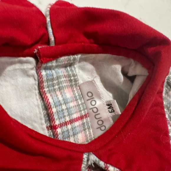 Dondolo Smocked Holiday Baby Boy Bubble - Picture 4 of 10